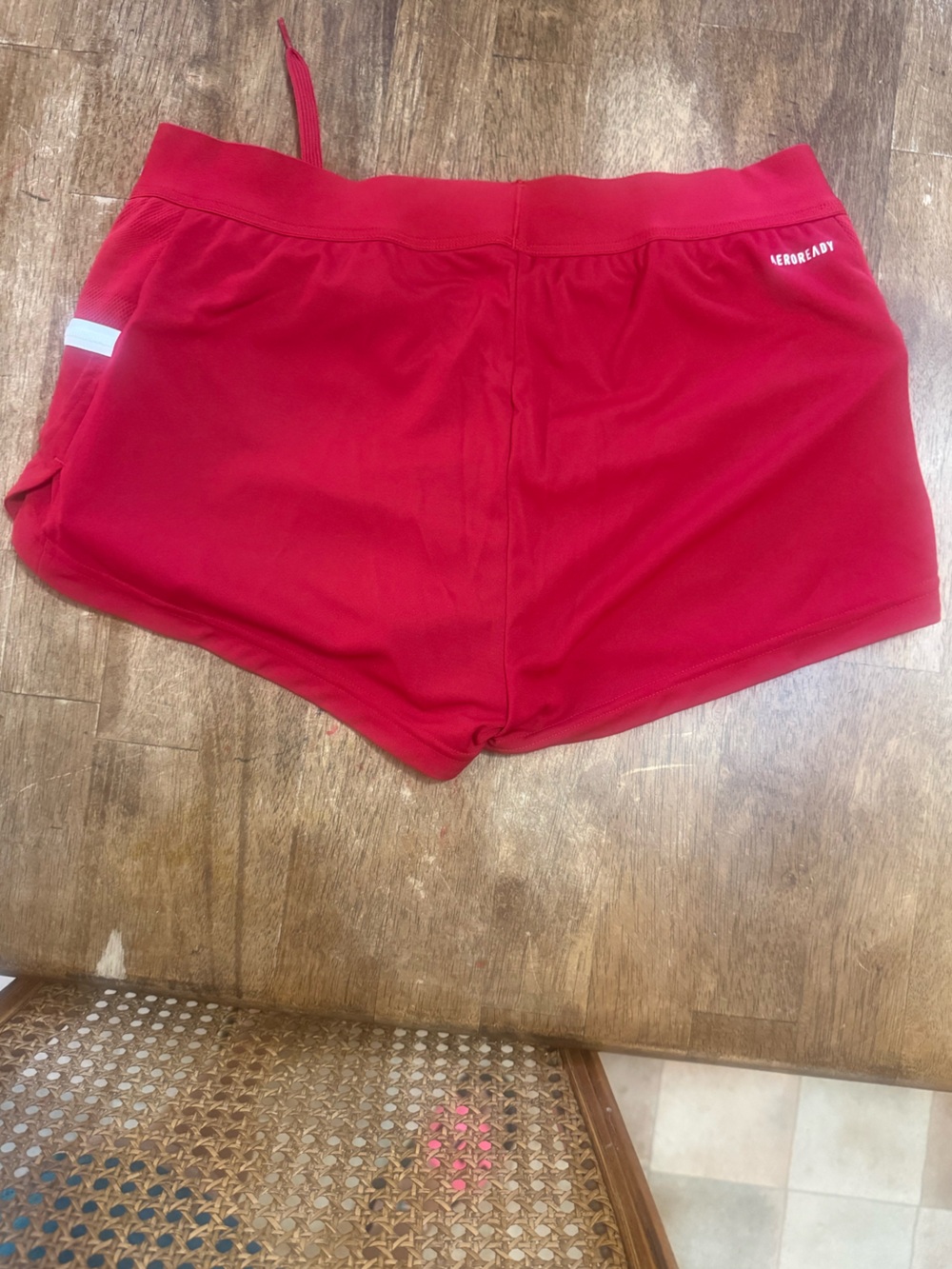 Adidas Red Women's Running Shorts with inside liner NWT - Picture 2 of 3